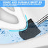 Toilet Brush, Toilet Brush and Holder with 304 Stainless Steel Handle, Space Saving Toilet Bowl Brush for Storage, Durable Bristles Toilet Scrubbe...
