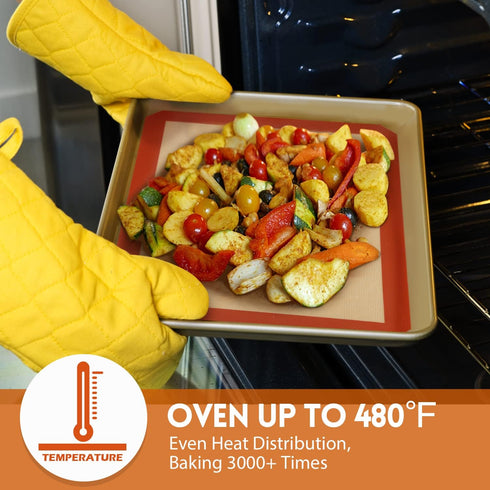 STATINT Non-Stick Silicone Baking Mat, Premium Food Safe - Pack of 2, for Cookie Oven Reusable Mat, 16.5" x 11.6"...