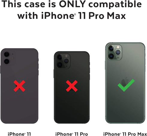 Speck Products Presidio Pro iPhone 11 Pro Max Case, Black/Black...