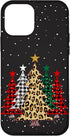 iPhone 12 mini Merry Christmas Trees with Buffalo Plaid & Leopard Design Case...