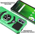 TJS Compatible for Cricket Magic 5G Case, AT&T Propel 5G Case, with Tempered Glass Screen Protector, Metal Ring Magnetic Support Kickstand Heavy D...