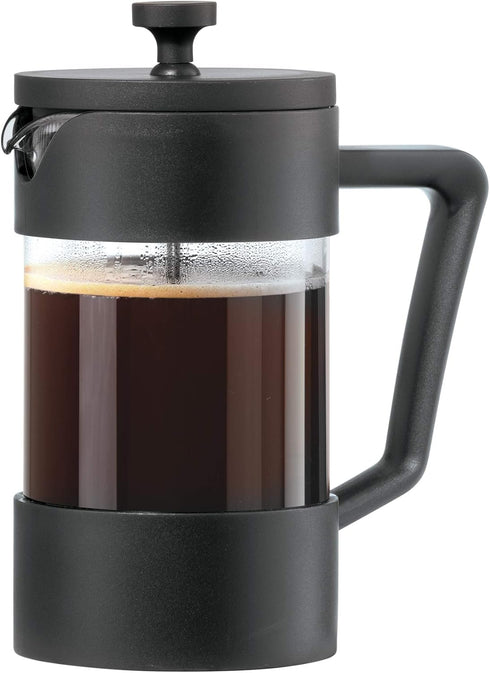 Oggi Borosilicate Glass French Press Coffee Maker (20oz)- 5 Cup Capacity, Coffee Press, Single Serve Coffee Maker, Stainless Steel Lid & Plunger, ...