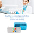Annhua 60 Holes Dental Bur Blocks with Measurable Cover Autoclavable, Aluminum Burs Case Organizer Disinfection Holder Box for Dental Lab, Dentist...