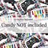 Game On! Video Gamer Birthday Party Mini Chocolate Candy Bar Sticker Wrappers for Kids, 45 1.4" x 2.6" Wrap Around Labels by AmandaCreation, Great...
