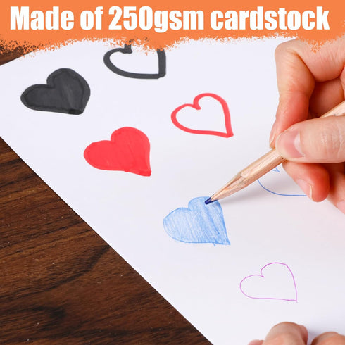 Shindel 28 Sheets White CardstockPaper?8x10 Construction Paper Heavyweight Cardboard Paper for Card Making Kids Art Crafts Scrapbooking 250gsm...