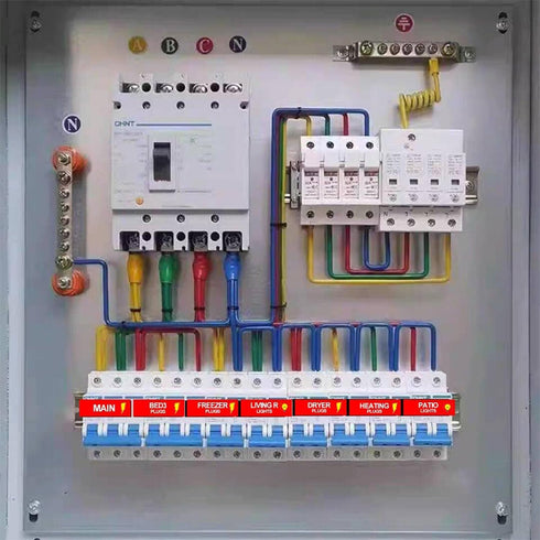 Premium Durable Circuit Breaker Labels, 129 Waterproof Fuse Box Stickers, Easy to Read and Install (red, 1)...