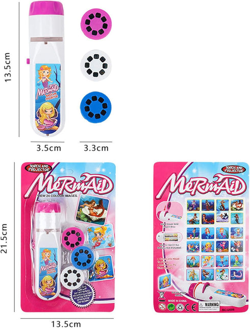 Georgie Porgy Children Projector Toys Educational Science Set Wall Ceiling Tent Torch Flashlight for Kids Gifts for Boys Girls (Mermaid)...