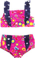 Sophia's 18" Doll 3 pc. Hot Pink Print with Navy Ruffle 2 pc. Swimsuit and Sunglasses...
