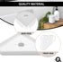 Questech 5" Shower Soap Dish Shelf for Inside Shower, Lugged for New Construction, Bath Organizer for Tiled Walls, Corner Soap Holder, Geo Lugged,...