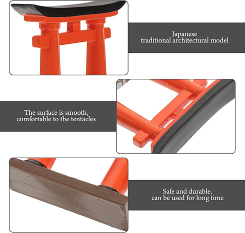 IMIKEYA Japanese Torii Gate Fish Tank Decoration Bonsai Torii Fish Aquarium Decoration Chinese Decor Mini Torii Gate Model Terrarium Fairy Gardens...
