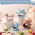 4 Pieces Silicone Teething Toys Bear Baby Teether Toy Anti Dropping Horse Teething Pacifier Baby Chew Toys Chewable Hand Teethers for Sucking Chew...
