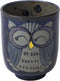 ????(Saikaitoki) Hasamiyaki 83972 Yunomi Cup (Large), Hand-painted Owl Pattern, Blue...