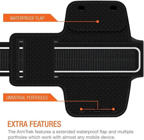 Trianium Armband, Water Resistant Large Cell Phone Armband for iPhone 12 Pro,12 Mini,11 Pro Max/Xs Max/XR/X/8 Plus, Galaxy S20/S10/S10e/S10+/Note ...