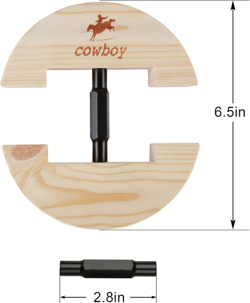Cowboy Hat Stretcher,Small Size 6 1/2 to 9 1/2-Colourful Adjustable Buckle Heavy Duty (Small, Black)...