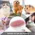 Foaming Soap Cat Bath Brush, Shampoo Foaming Dispenser With Soft Silicone Bristles, Adjustable Pet Clean & Massage Brush for Cats Kitten Grooming ...