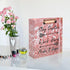 A5 Binder 2 Inch 3 Ring for 5.5" x 8.5" Paper with Clipboard and Pocket, Pink Mini Binders for School Office Supplies and Home, Stay Positive...