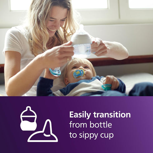 Philips Avent Natural Trainer Cup with Extra Fast Flow Natural Response Nipple (Flow 5) and Soft Spout, 5oz, SCF263/01...