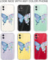 JAHOLAN Compatible with iPhone 11 Case Purple Glitter Sparkle Butterfly Design Clear Shockproof TPU Hard PC Back Cover Slim Protective Phone Case ...