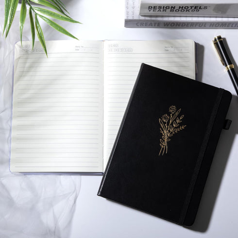 Cute Journal for Women and Girls, Lined Journals for Writing Aesthetic Floral Diary, 192 Pages A5 Hardcover Journaling Notebook with Pen Loop, 5.7...