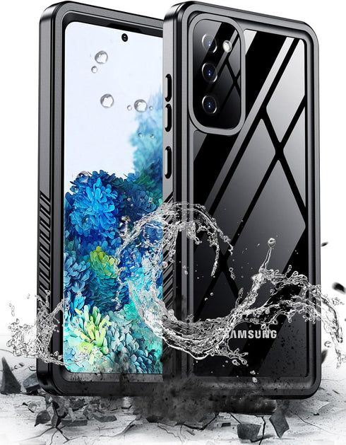 Hualele Galaxy S20 Case Waterproof, Built in Lens & Screen Protector Rugged Full Body Heavy Duty Protective Shockproof IP68 Underwater Case for Sa...
