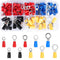 102Pcs Quick Disconnect Electrical Insulated Connectors,O Ring Crimp Terminals Connectors Assortment Kit,Electrical Wire Insulated Butt Kit...