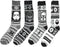 Star Wars Fair Isle Winter Holiday Prints Woven Crew Socks 4 Pair Pack Boba Fett Darth...
