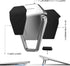 Portable Invisible Laptop Stand, Mini Aluminum Cooling Pad,Computer Keyboard Mount Kickstand,Ergonomic Lightweight Laptop Desk Stand (1pack?2pcs?)...