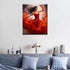 Dancing Woman Oil Painting Paint by Number Kits 16 x 20 inch Canvas Abstract Graffiti Red Dress Female Dancer DIY Painting for Kid Students Adult ...