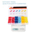 HKS 240PCS/120 Pairs T-TAP Wire Connector - Quick Splice Disconnect - Electrical Self-Stripping Terminals Kit Automotive Crimp Insulated...