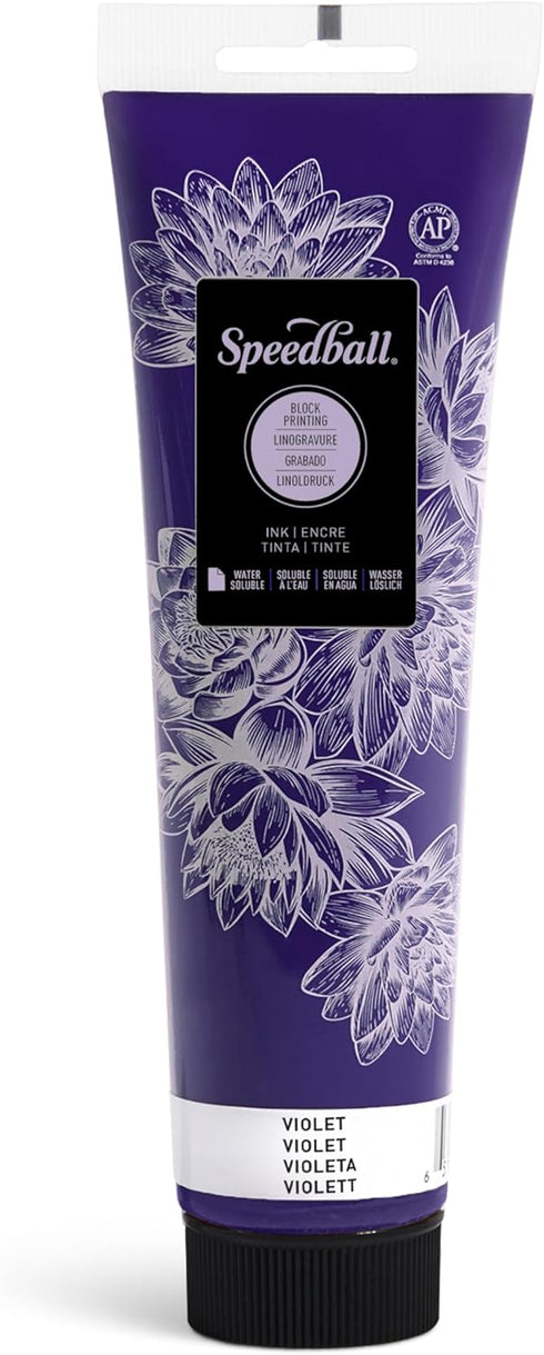 Speedball Water-Soluble Block Printing Ink, 5-Ounce Tube (Violet)...