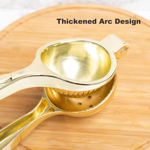 Agirlvct Lemon Squeezer, Heavy Duty Zinc Manual Lemon Juicer, Threaded Groove Fresh Small Oranges Limes Juicer Hand Press Manual Press for Home Re...