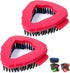 Spin Mop Brush Scrub Compatible with O Cedar Rinseclean 2 Tank System, 2Pcs Spin Right Triangle Scrubber Brush Spin Mop Replacement Scrub Brush He...