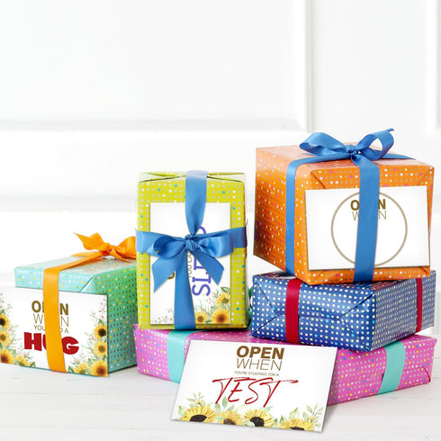 Open When You Letters Kit, Open When Envelopes with Sunflower, University Student Go to School Handmade Gift, Leaving Home Present College or High...