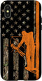 iPhone X/XS Bow Hunting Tree Stand Deer Hunter American Flag Camouflage Case...