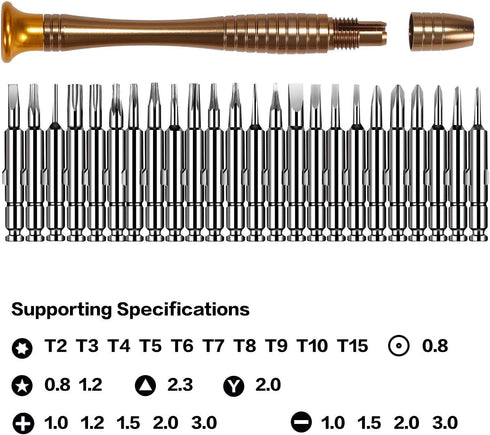 RuoFeng 25 in 1 Precision Screwdriver Set Freewise Diy Mini Repair Tool Kit for PC Glasses Mobile Phone...