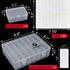 15 Pack Medium Clear Plastic Storage Boxes with Labels, Flip Lid Craft Organizer Container for Beads Jewelry Making DIY Bracelet Nails Screws Seed...