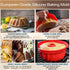 Silicone Fluted Bunte Cake Baking Pan, European-Grade LFGB Top-Level Silicone Round Cake Mold, Non-Stick Cake Pan for Jello,Gelatin,Bread, 9.45 In...