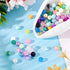Beadthoven 360pcs 8mm Glass Beads for Bracelets Kit Crystal Crackle Beads Bulk for Jewelry Making Colorful Round Gemstones Friendship Bracelet Bea...