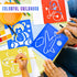 24 Pieces Painting Stencil Templates for Kids 6 Inches Drawing Stencils Chalk Stencils Plastic Drawing Washable Template Stencils for Children Tod...