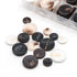 110Pcs Mixed Sewing Buttons, 4-Hole Craft Round Blazer Buttons, 5 Color 3 Size(15mm,20mm,25mm) Suit Coats Resin Button, Suitable for Variety Cloth...