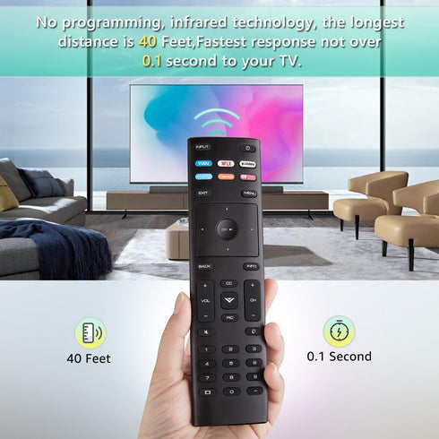 Universal for VIZIO Smart TV Remote Control Replacement XRT136...