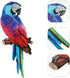 ARTIBETTER Large Metal Hornbill Wall Decor Tropical Bird Toucans Hanging Sculpture Metal Wall Art Pendant for Outdoor Patio Wall Fence Backyard Ga...