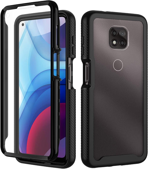 seacosmo Case for Moto G Power 2021, Full Body Shockproof Cover with Built-in Screen Protector Protective Phone Case for Motorola G Power 2021- Bl...