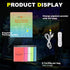 HTVRONT Glow in The Dark Pigment Powder (12 colors, 0.7 oz / 20 g Each), Glow in The Dark Resin Pigment with UV Lamp, Glow in the Dark Mica Powder...