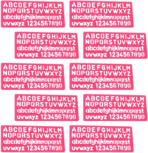 32pcs Ruler Painting Supplies Drawing Templates Multipurpose Stencil Painting Tools Drawing Alphabet Stencils Paint Stencil Number Alphabetic Temp...