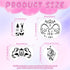 Marspark 24 Pcs Halloween Face Paint Stencils Set Reusable Face Painting Makeup Stencils Face DIY Art Template for Halloween Cosplay...