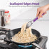 18/8 Stainless Steel Kitchen Tong: U-Taste 9 inch Heat Resistant Cooking Tong with Sturdy Metal Tips & Non Slip Silicone Handle & Smooth Locking f...