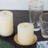 Candle Holder Decorative Iron Plate,Candle Stand for LED & Wax Candles,Spa,Bathroom,Weddings,4.33x0.78inch,Set of 2 (Gold)...