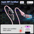 Coiled USB C to Lightning Cable 4 in 1, PD 60W Fast Charging & Data Sync,6FT Multi Charging Cable for Apple CarPlay & Android Auto,USB/USB C to US...