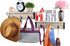 Spiretro Wall-Mounted Coat Hook Rack with Shelf - Set of 2 - Rustic Wood Grey - Entryway Mudroom Bathroom Organizer...